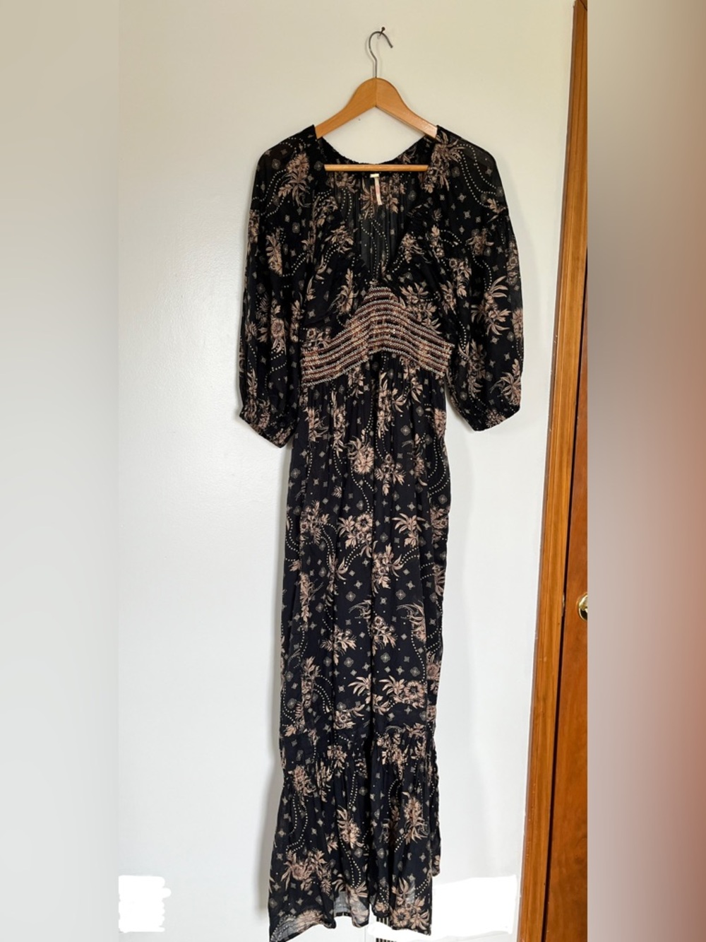Free People Golden Hour Maxi Dress In Black Small - Picture 7 of 12